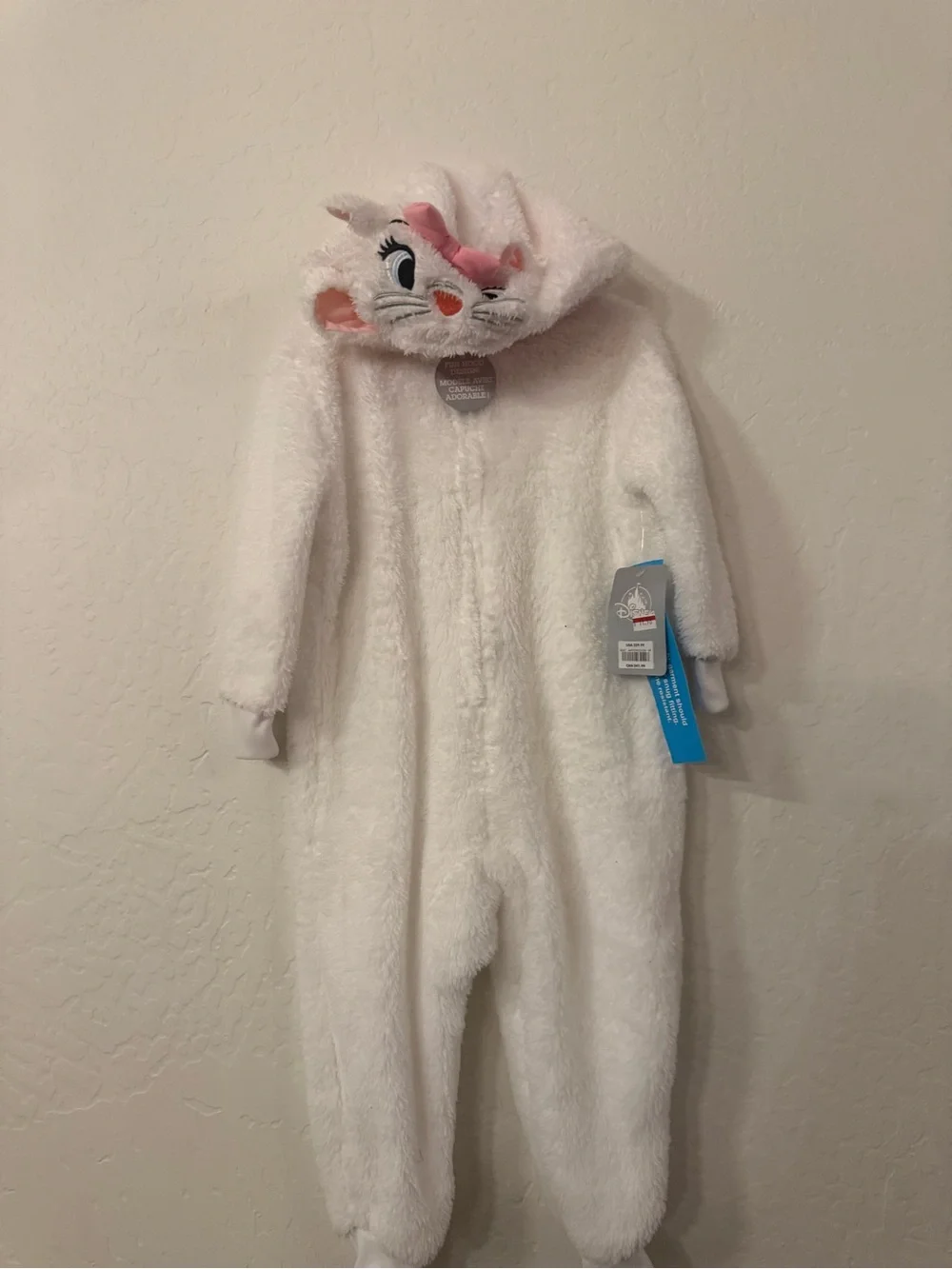 Disney Aristocrats White Marie Plush One-Piece Costume